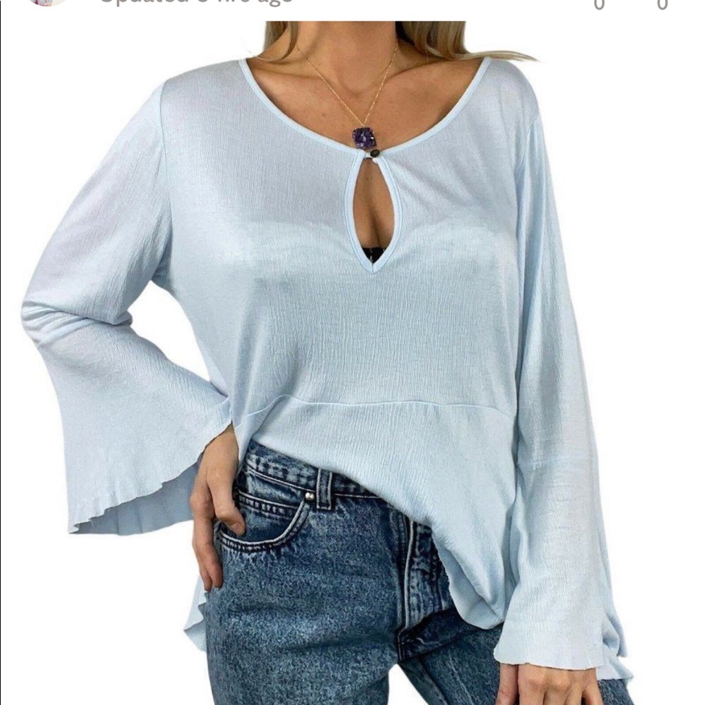 Lucky Brand Bell Sleeve Blouse
